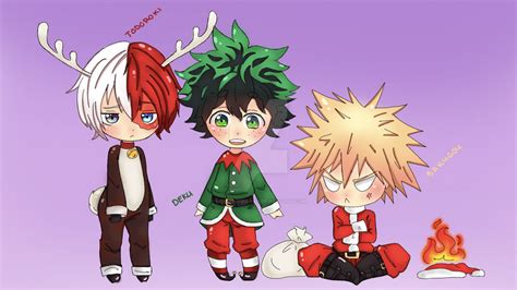 Baku Todo Deku Merry Christmas By Hoshiausachan On Deviantart