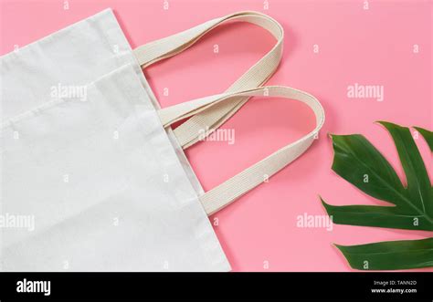 White Tote Bag Canvas Fabric Cloth Shopping Sack Mockup With Copy