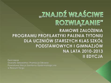 Ppt Znajd W A Ciwe Rozwi Zanie Powerpoint Presentation Free