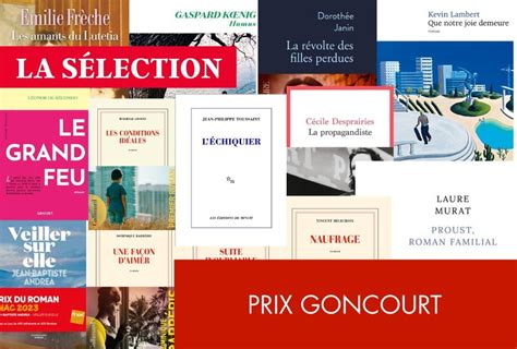 La première sélection du Prix Goncourt 2023 Publishroom