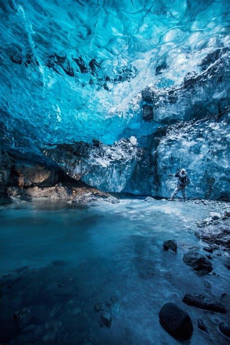 Iceland Ice Caves - Photographing Inside Vatnajokull Waterfall Ice Cave ...