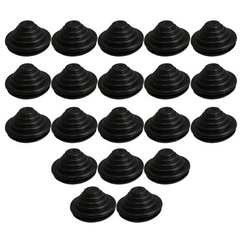 20Pcs Tower Wire Protective Rubber Grommets 20mm ID 25mm Groove Dia In