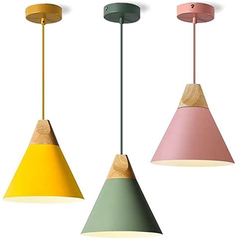 Kco Lighting Modern Cone Pendant Light Pack Nordic Macaron Pendant