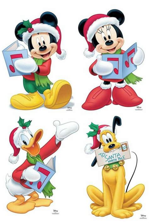 Natal Turma do Mickey e Minnie Kit 4 Pçs Displays em mdf Elo7