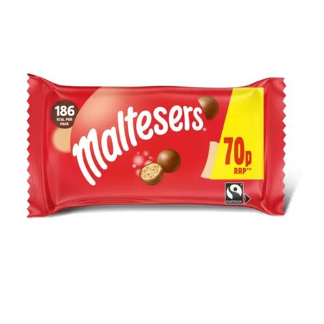 Maltesers Milk Chocolate Honeycomb Snack Bag 37g 70p PMP Maxisweets