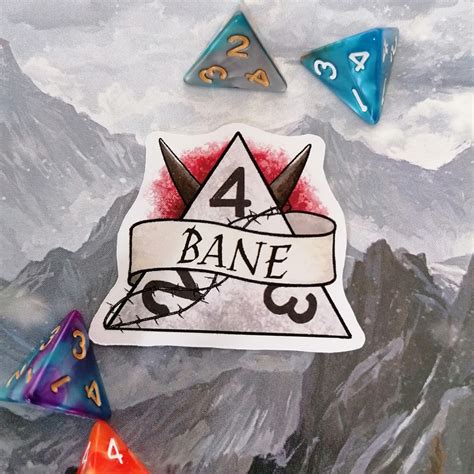 Bane Sticker DnD Sticker Dungeons and Dragons | Etsy