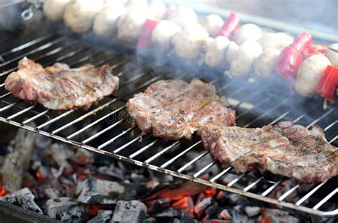 Steak BBQ stock photo. Image of pork, barbecuing, grill - 81653680