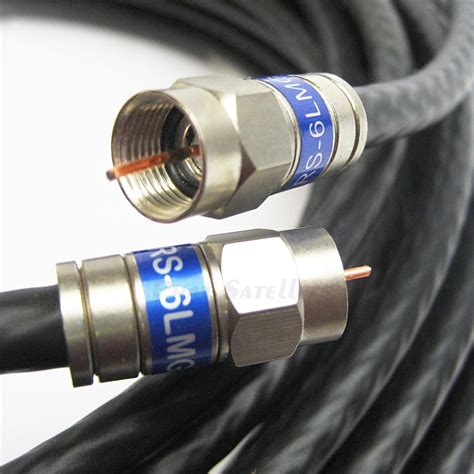 Amazon Ft Black Quad Shield Solid Copper Ghz Rg Coaxial Cable