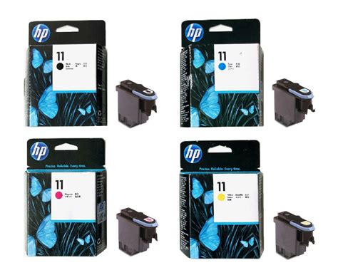 4 X Printhead HP DesignJet 110Plus 111 500 510 800 PS No 11 BK C