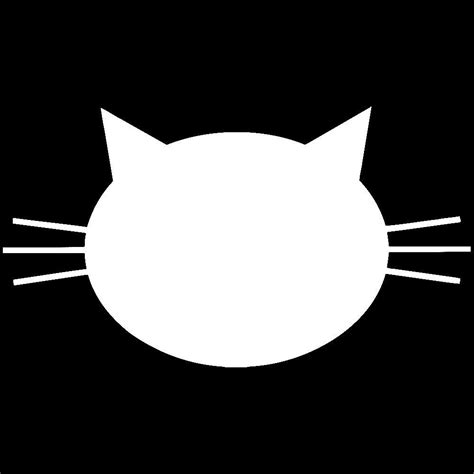 Cat Face Silhouette | Cat face, Cats, Buy a cat