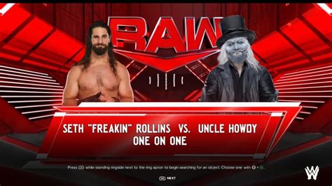 Seth Rollins V Uncle Howdy For The World Heavyweight Championship