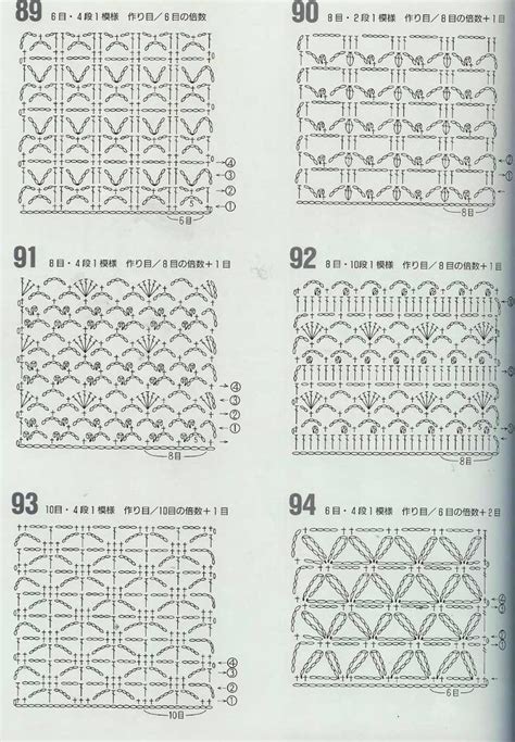 Ergahandmade Crochet Stitches Diagrams