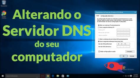 Alterando O Servidor DNS No Windows 10 YouTube