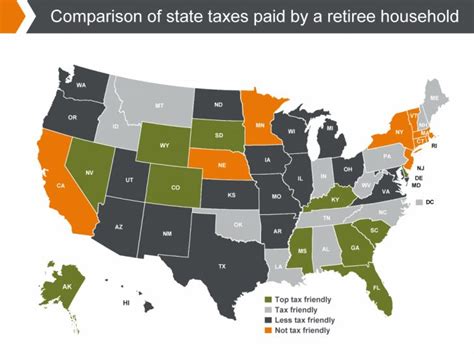 States With The Highest And Lowest Taxes For Retirees Money Florida Property Tax Map