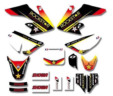 H2cnc Graphics And Background Decal Sticker Kits For Honda Crf50 Crf50f