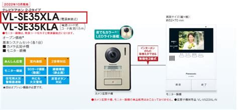 楽天市場パナソニック Panasonic インターホン ユニサスブロックタイプ適合インターホン VL SE35XLA電源直結式基本システム