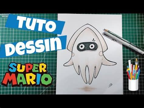 Comment Dessiner La Meduse De Mario Tuto Dessin Nintendo Mario