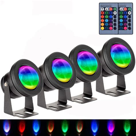 4er Set 10W LED Unterwasser RGB Strahler Kaufland De