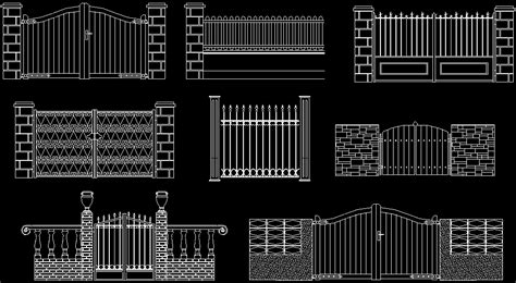 Bloques Autocad Gratis Librerias De Cierres Exteriores Verjas Rejas