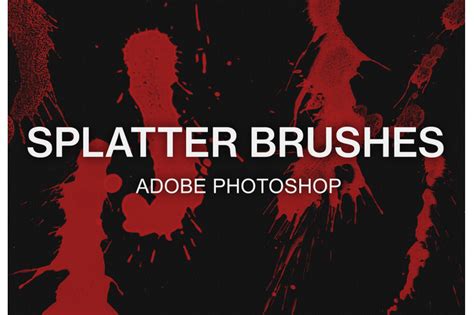 Adobe Photoshop Splatter Brush Pack Paint Brushes Set By Tivecreate