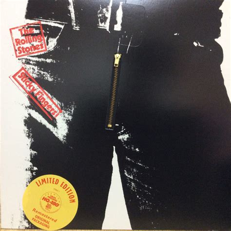 The Rolling Stones Sticky Fingers 1994 Zipper Cover 180gr Vinyl