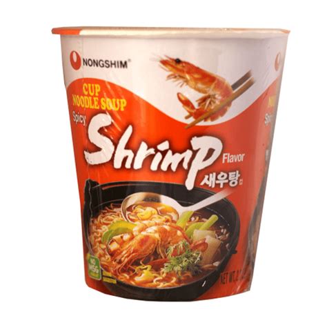 Nongshim Spicy Shrimp Cup Macarrão Instantâneo Coreia Karamell Store