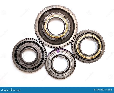 Four Gears Isolated Stock Image Image Of Spin Gear