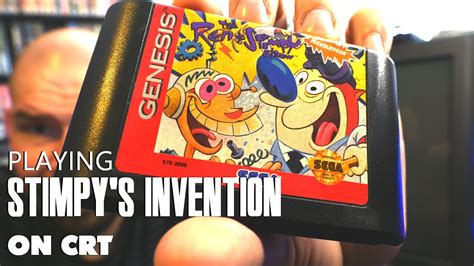 Ren Stimpy Stimpy S Invention For Sega Genesis On A CRT Memory Lane