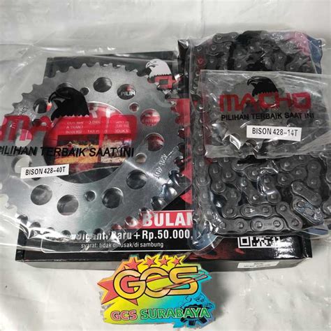 Jual Gir Paket Full Set Yamaha Bison Yamaha Byson Baja Bakar Lapis