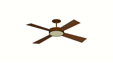 Ceiling Fan 4 Blade 54 3d Warehouse