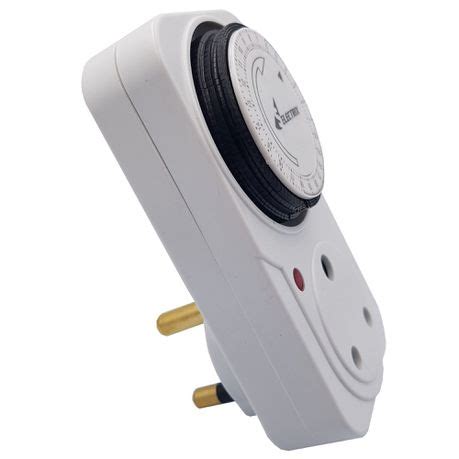 24 Hour Daily Programmable Analogue Electric Timer Plug - Tool&Home