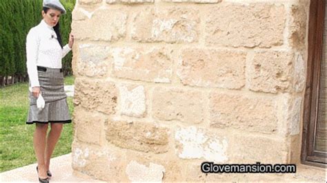 GloveMansion Horny Smoking In Satin Gloves