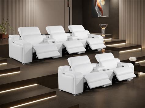 Alexander Italian Leather Theater Room Recliner Collection Las Vegas