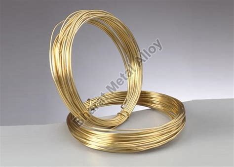 Golden Round Polished Brass Flat Wire For Industrial Use Certification Isi Certified At Rs