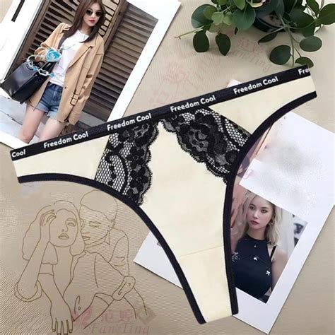 Sexy Sports Thongs Lingerie Soft Comfortable G Strings Letter Seamless Thong Soft And Silky