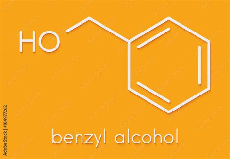 Benzyl Alcohol Solvent Molecule Used In Manufacture Of Paint Ink Etc