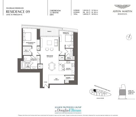 Aston Martin Residences Floor Plans, Luxury Waterfront Condos in Miami