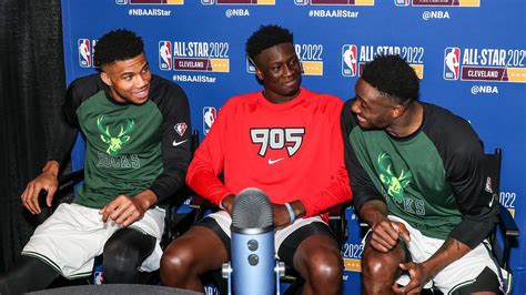 Giannis Thanasis And Alex Antetokounmpo Press Conference Nba All Star Skills Challenge 219