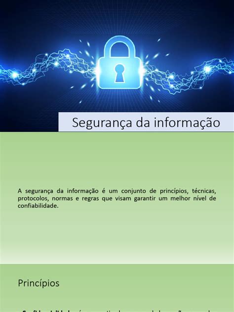 Segurança Da Informação Mestrado - Segurança da informação Princípios | PDF