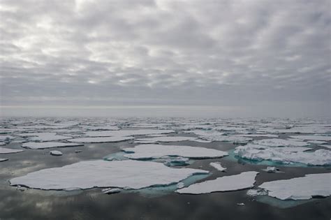 Breathtaking Views Of The Arctic Pack Ice Near Svalbard Stock Photo ... 