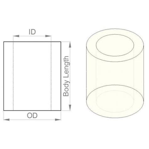 Nylon Spacer 10mm Length 4mm Od 27mm Id 25 Pack At Mg Super Labs India