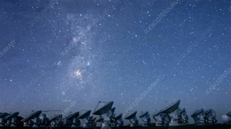 ALMA Telescopes And Milky Way Timelapse Stock Video Clip K004 5582