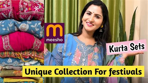 Kurta Sets Haul Meesho Kurta Sets Haul Meesho Haul Kurta Set Festivals