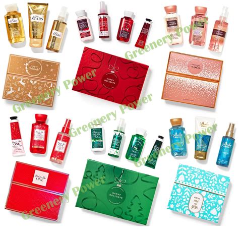 BBW travel gift set 3 4 ชน shower gel mist lotion cream hand cream เซ