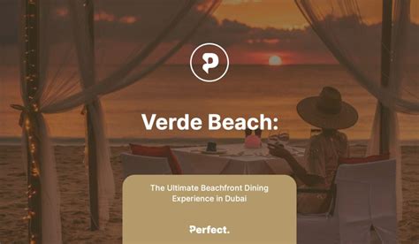 Verde Beach: Premier Dining Experience in Dubai