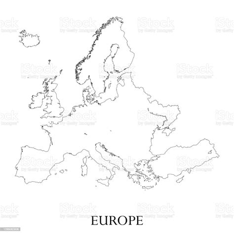 Map Of Europe Stock Illustration Download Image Now Abstract