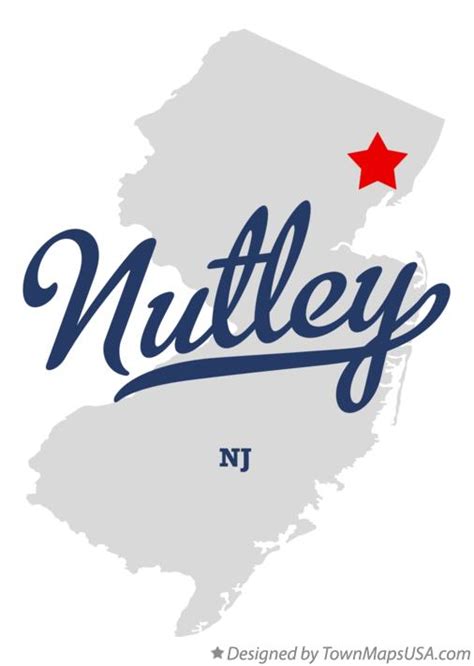 Map of Nutley, NJ, New Jersey