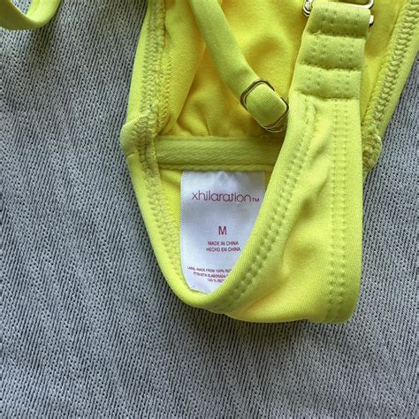 Yellow Bikini Top Is A Size M Bottom Is A Size Depop