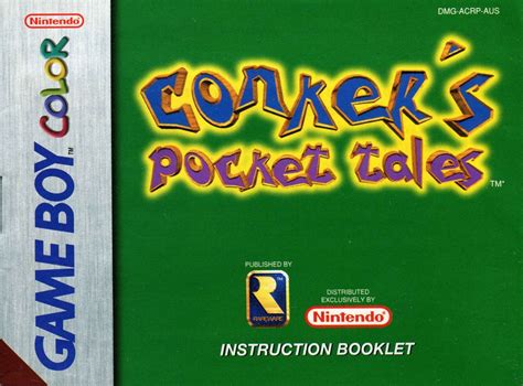 Conker S Pocket Tales Game Boy Color Box Cover Art Mobygames