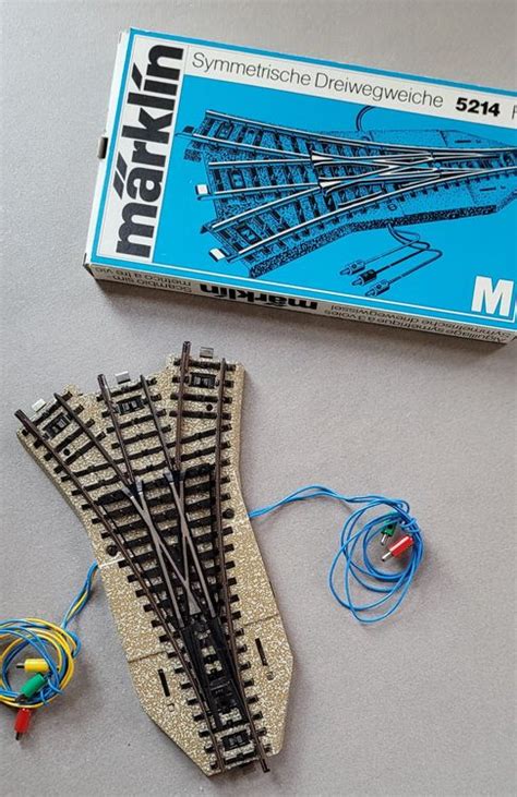 Märklin M Geleise Symmetrische Dreiwegweiche 5214 mit OVP Kaufen auf